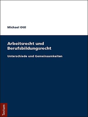 cover image of Arbeitsrecht und Berufsbildungsrecht